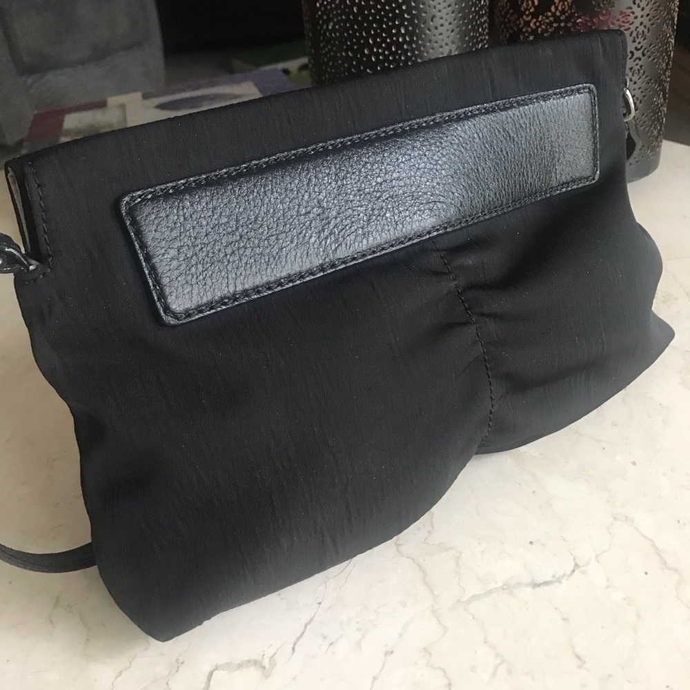 Marc Jacobs frog shoulder bag purse black nylon/ leather - Picture 3 of 15